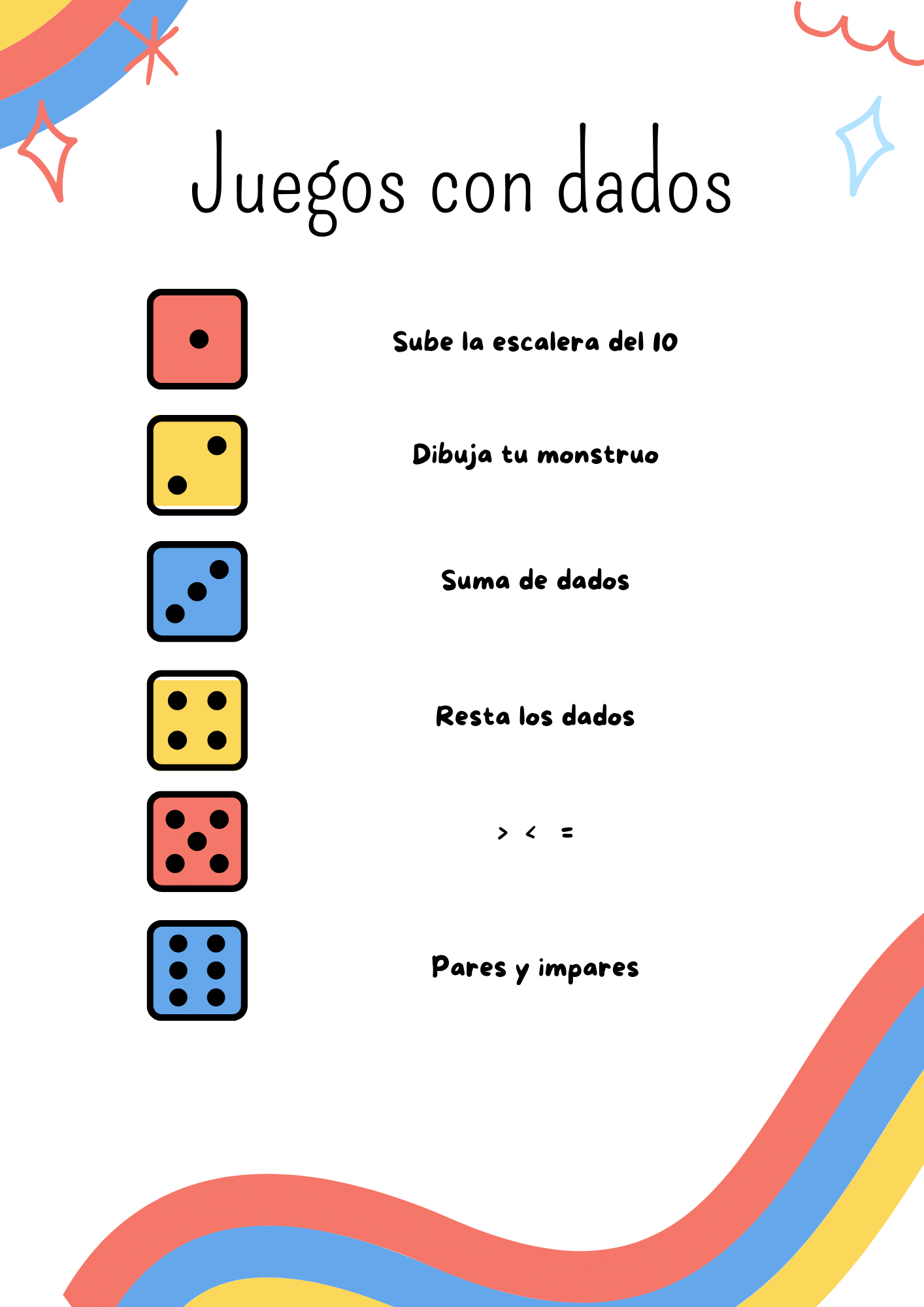 JUEGOS CON DADOS