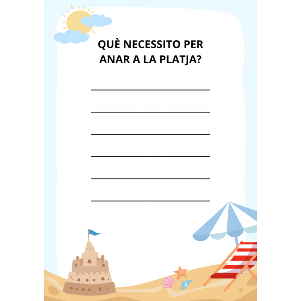 Què necessito per anar a la platja?
