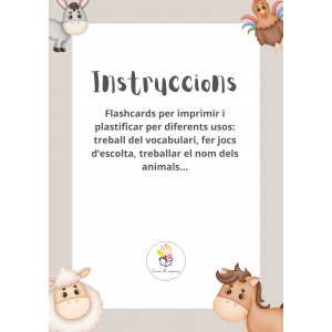 vocabulari animals de la granja