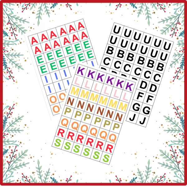 VOCABULARI NADAL + ABECEDARI