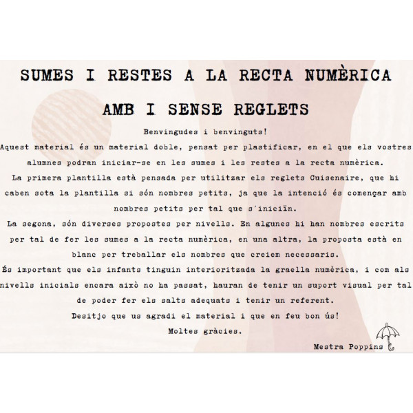 Sumes i restes a la recta numerica