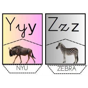 Trencaclosques de l'abecedari d'animals