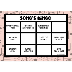 Bingo de canciones