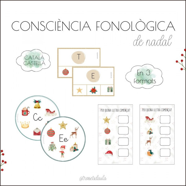 PAQUET CONSCIÈNCIA FONOLÒGICA DE NADAL (CATALÀ)