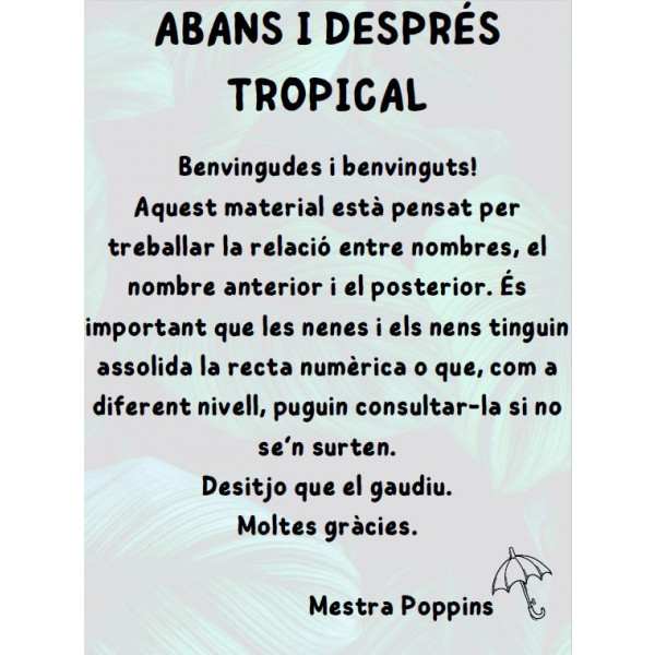 Abans i després nombres tropicals