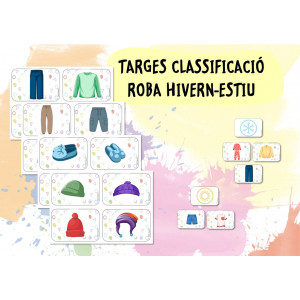 Targes classificació roba hivern-estiu