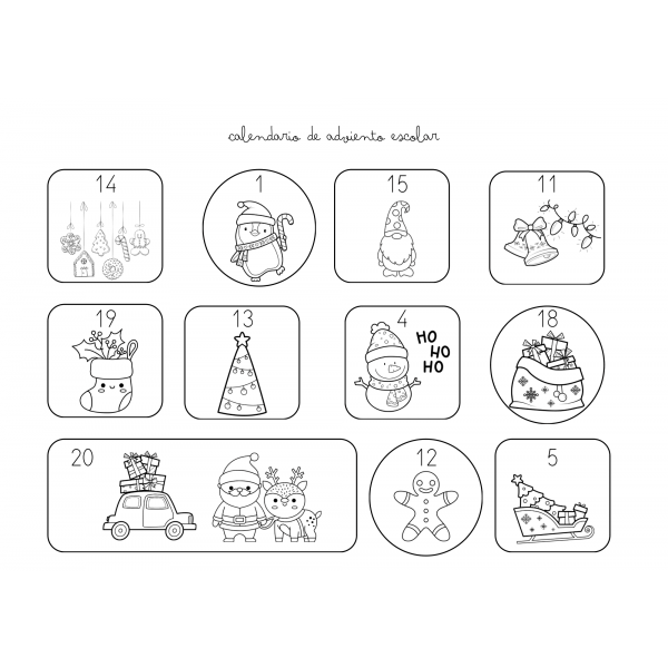 Calendario Adviento Escolar