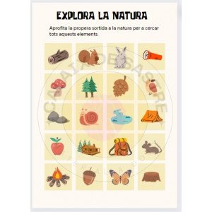 Explora la natura (+ joc de memòria)