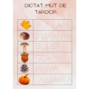 PROPOSTES DE LECTOESCRIPTURA DE TARDOR