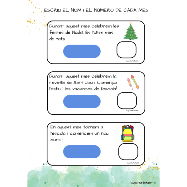 ELS MESOS DE L'ANY