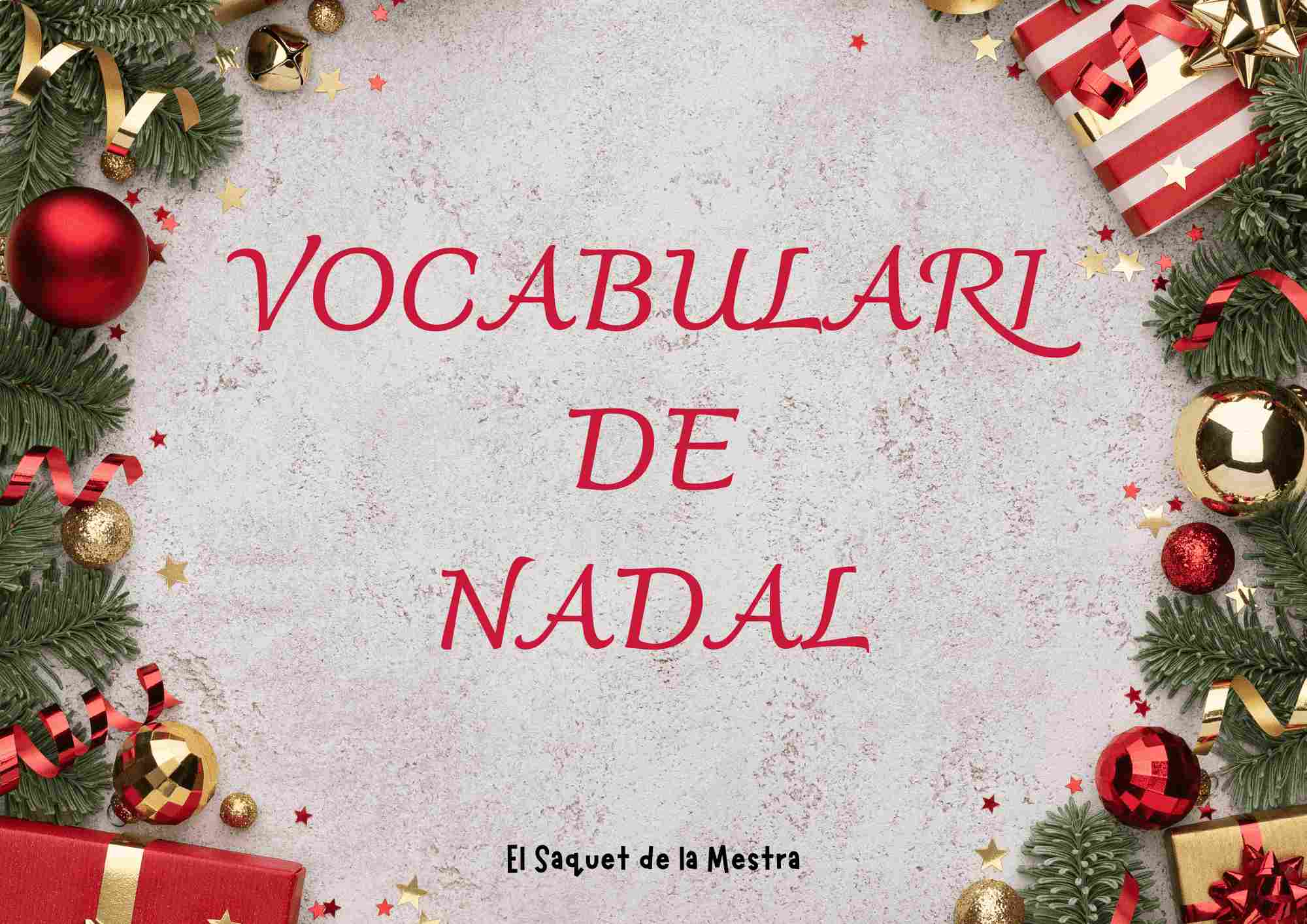 Vocabulari de Nadal