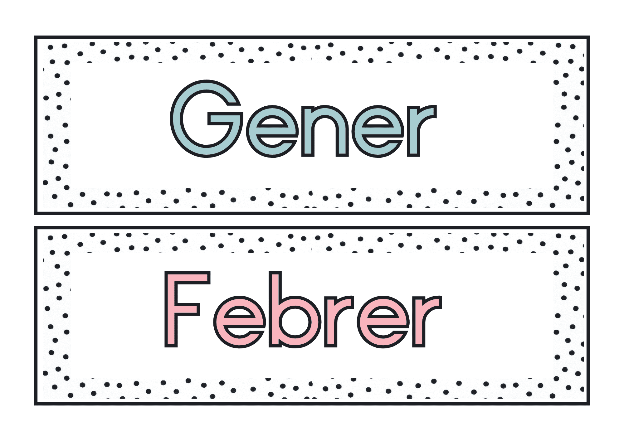 Mesos i dies de la setmana