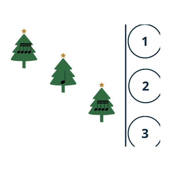 Fichas musicales navideñas