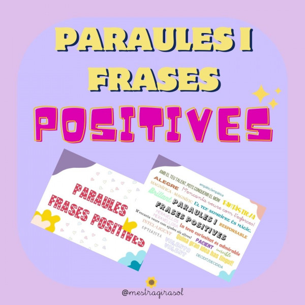 Frases i paraules positives