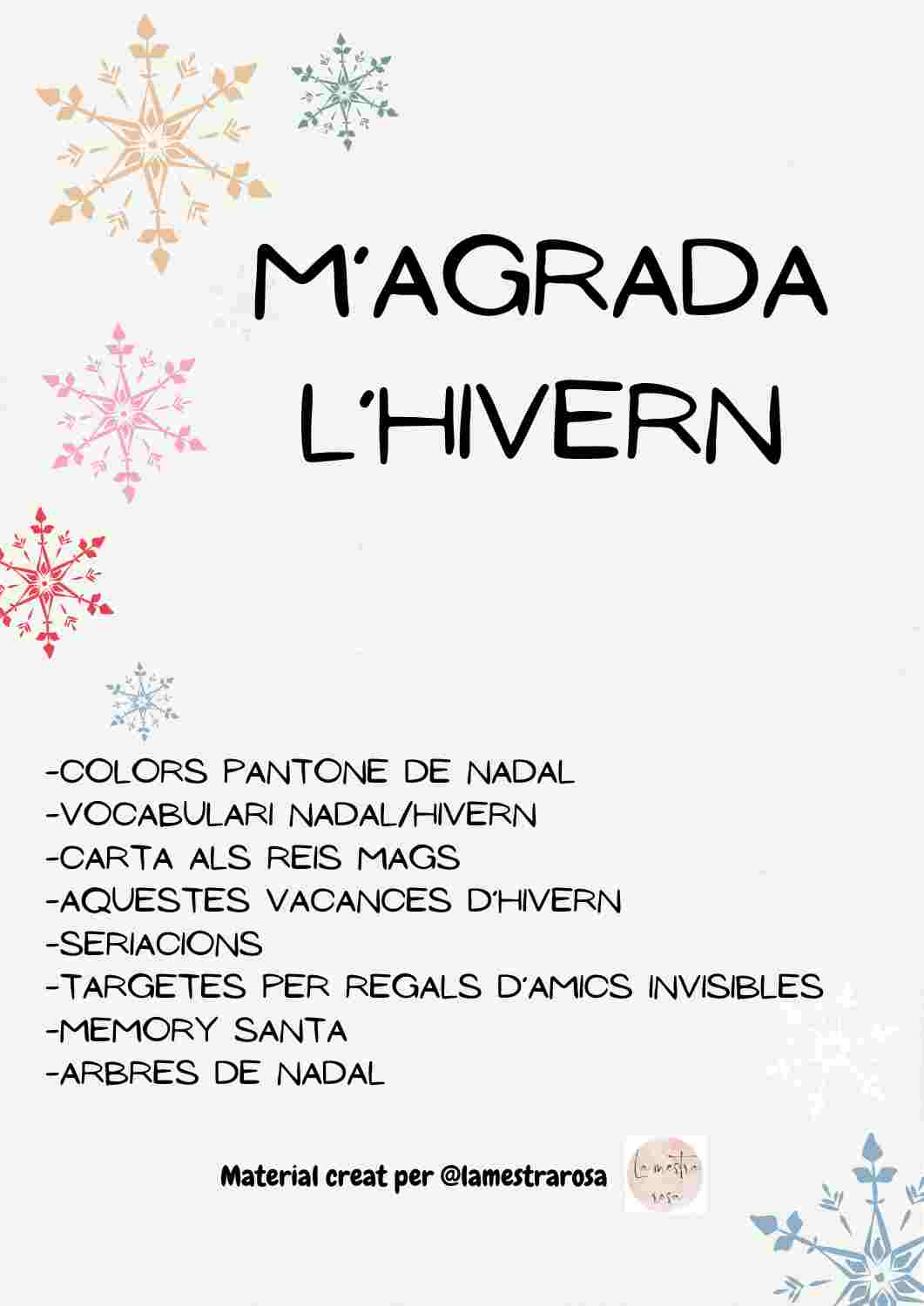 CAT/ M'agrada l'hivern @lamestrarosa