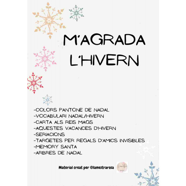 CAT/ M'agrada l'hivern @lamestrarosa