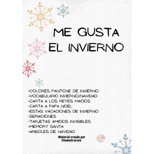 CAS/ Me gusta el invierno @lamestrarosa