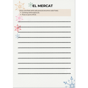 El mercat. Vocabulari i frases simples.