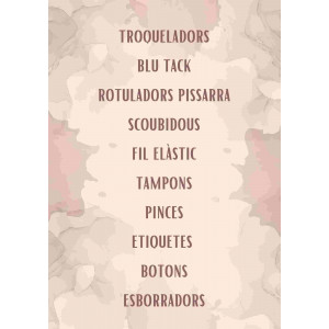 Cartells material aula