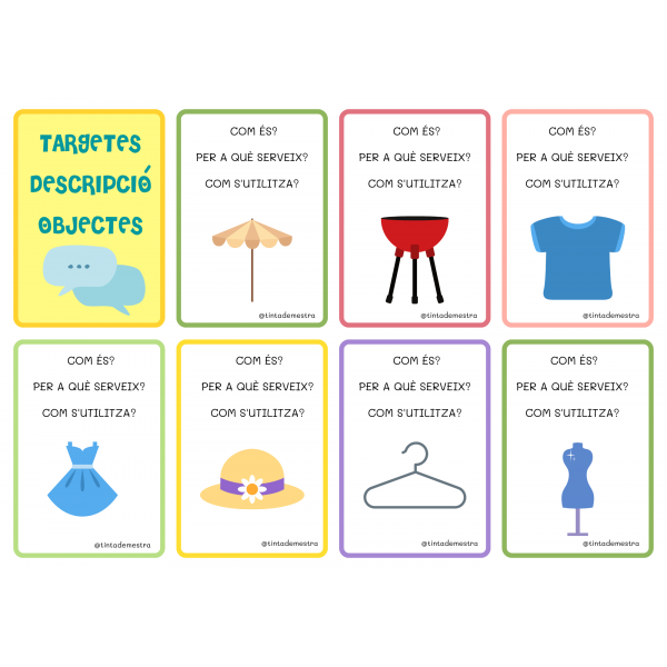Targetes descripció