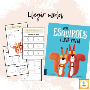 Llegir mola: Dos esquirols i una pinya