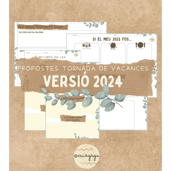 PROPOSTES PER LA TORNADA DE VACANCES DE NADAL
