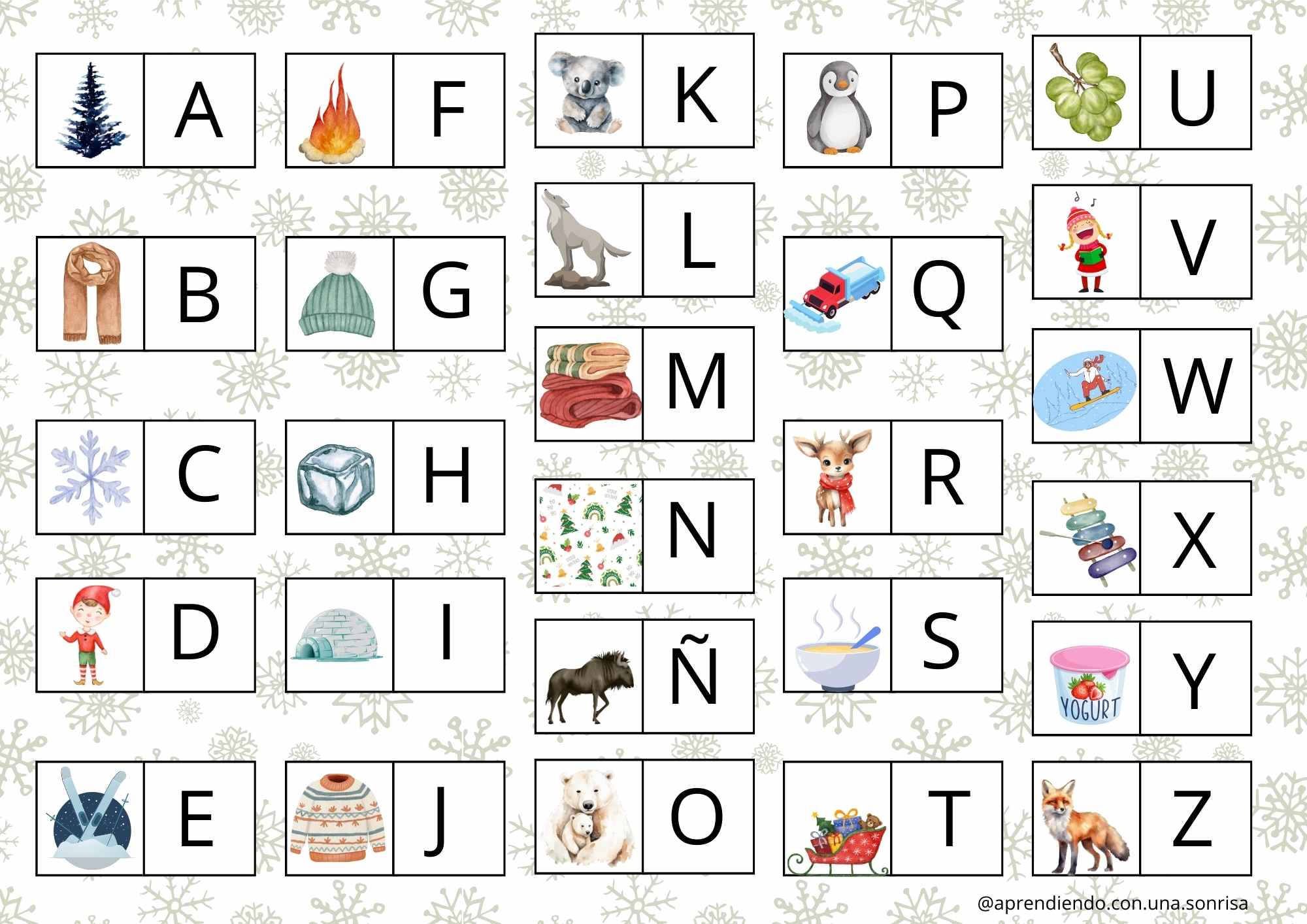 ABECEDARIO INVIERNO