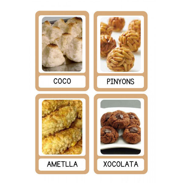 Flashcards panellets