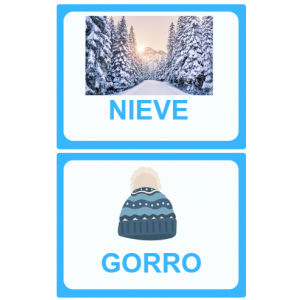 TARJETAS VOCABULARIO INVIERNO