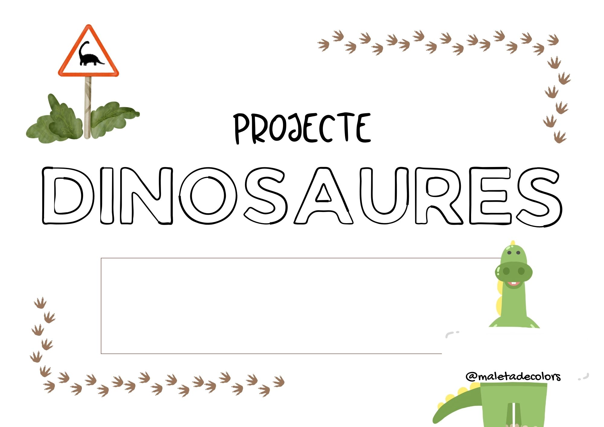 PROJECTE ELS DINOSAURES EDUCACIÓ INFANTIL