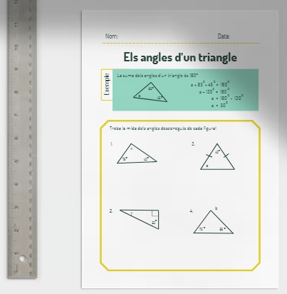 Els angles d'un triangle