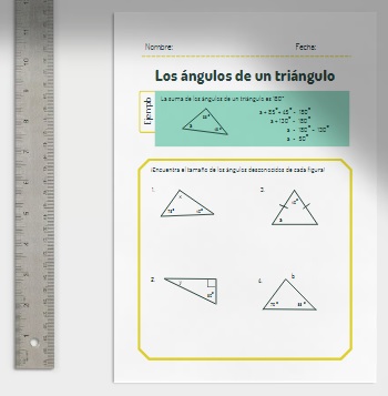 Los ángulos de un triángulo