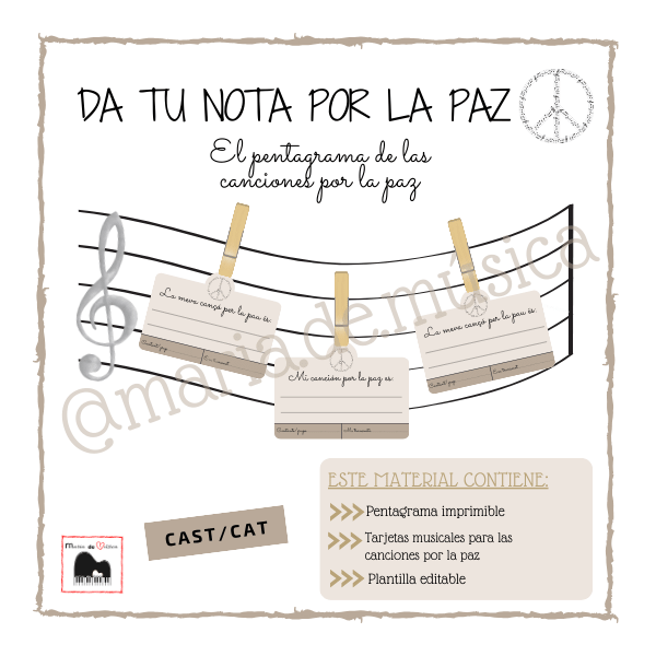 Da tu nota por la paz