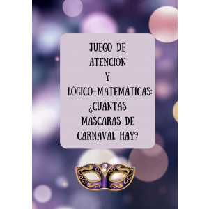 JUEGO MÁSCARAS CARNAVAL