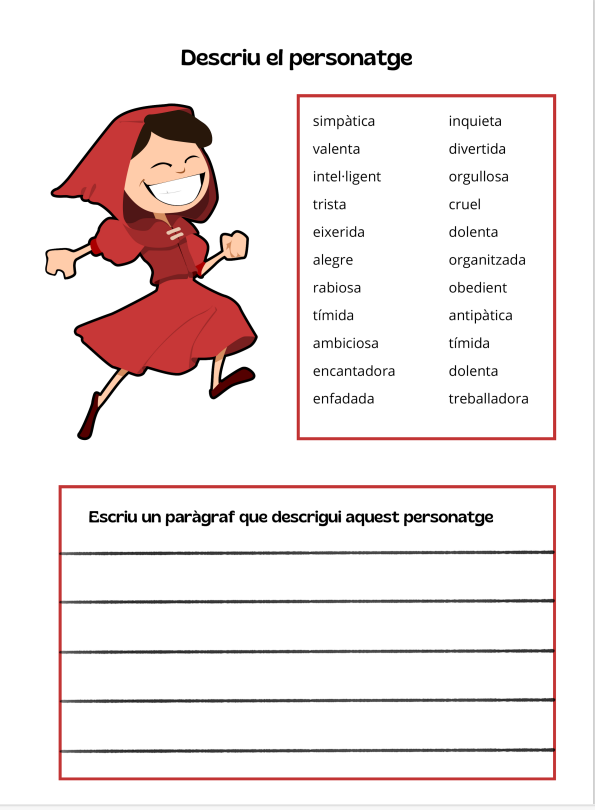 Descripció de personatges