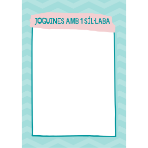 Juguem amb les síl·labes