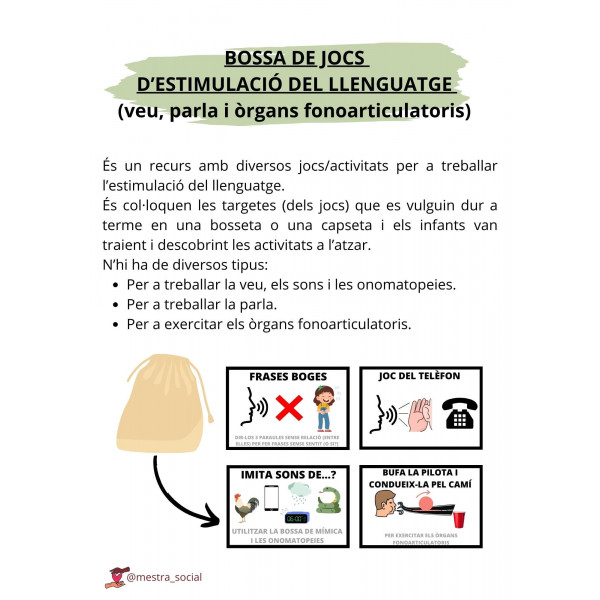 JOCS LLENGUATGE (ESTIMULACIÓ)