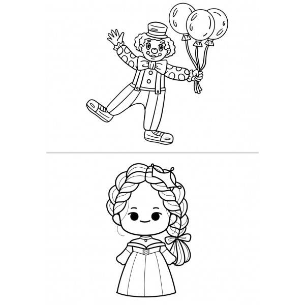 COLOREAR DIBUJOS CARNAVAL