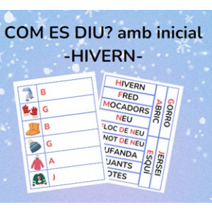 COM ES DIU? amb inicial - HIVERN