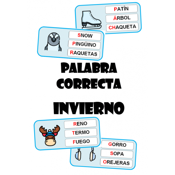Palabra correcta - invierno