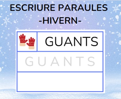Escriure paraules - HIVERN