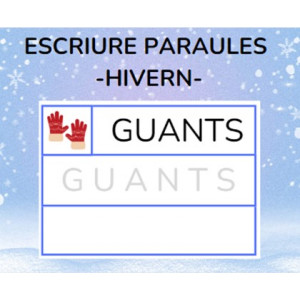 Escriure paraules - HIVERN
