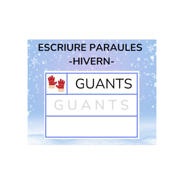 Escriure paraules - HIVERN