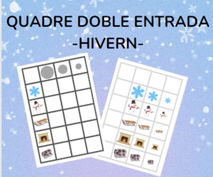Quadre doble entrada - HIVERN