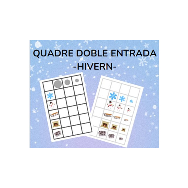 Quadre doble entrada - HIVERN