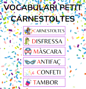 Vocabulari petit CARNESTOLTES