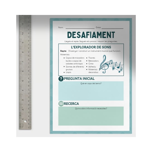 Desafiament STEM: dissenya i crea un instrument musical