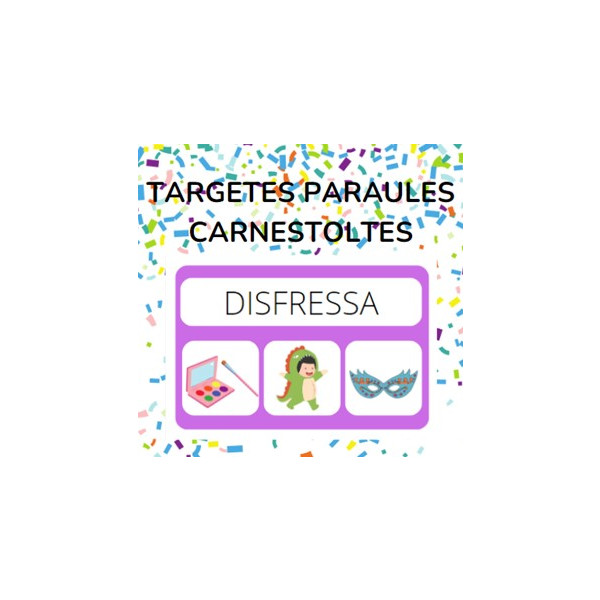 Targetes paraules CARNESTOLTES