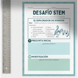 Desafío STEM: diseña y crea un instrumento de música