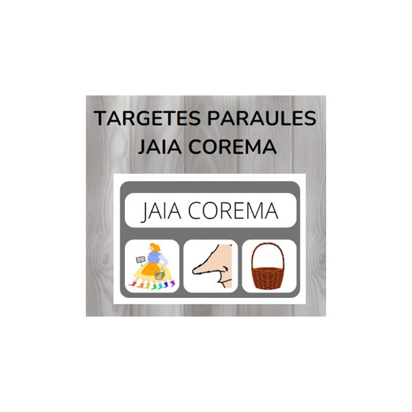 Targetes paraules JAIA COREMA
